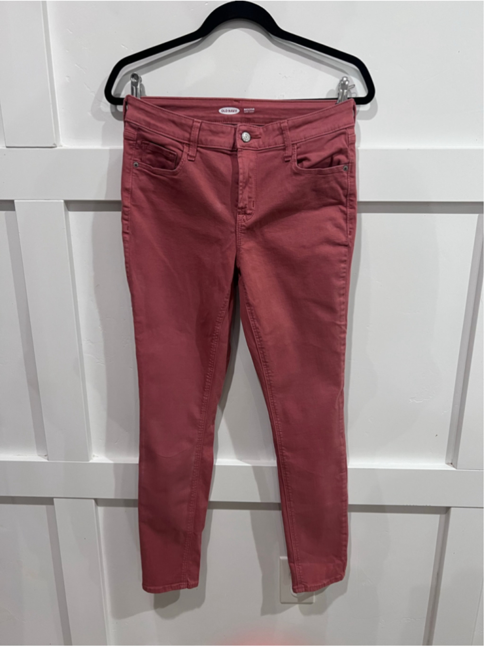 Women's Old Navy Rockstar Super Skinny Jeans Size 6 Pink